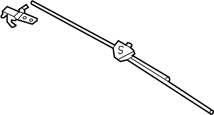 Convertible Top Latch 1Y0-871-383-H-3PT