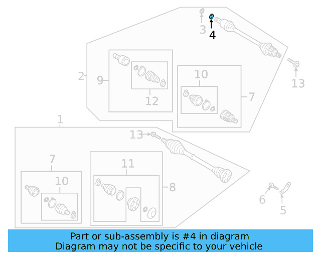 Cv Axle Shaft O 01M-323-255 - View 11