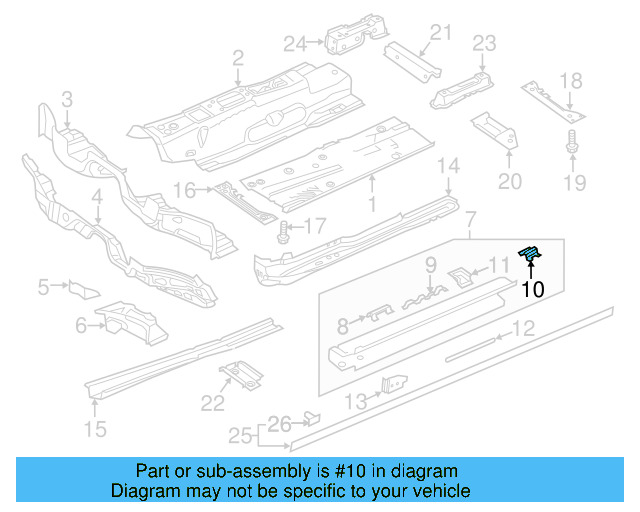 Sill Reinforcement 3QF-802-197 - View 5