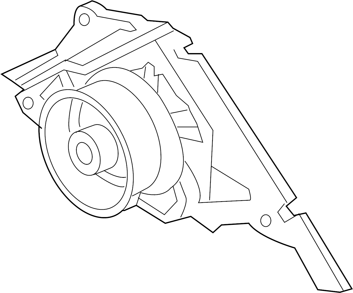 Water Pump 077-121-004-P - View 2