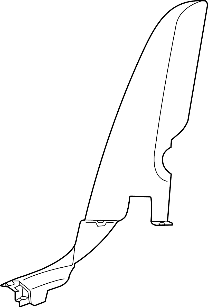 Lower Pillar Trim 11A-867-766-C-4PK - View 2