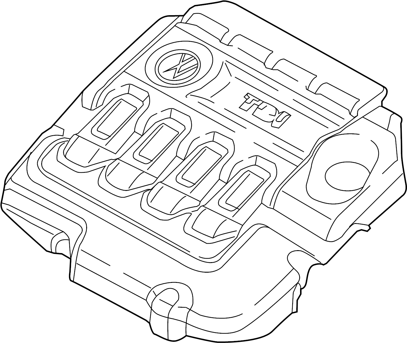 Engine Cover 04L-103-925-AQ - View 2