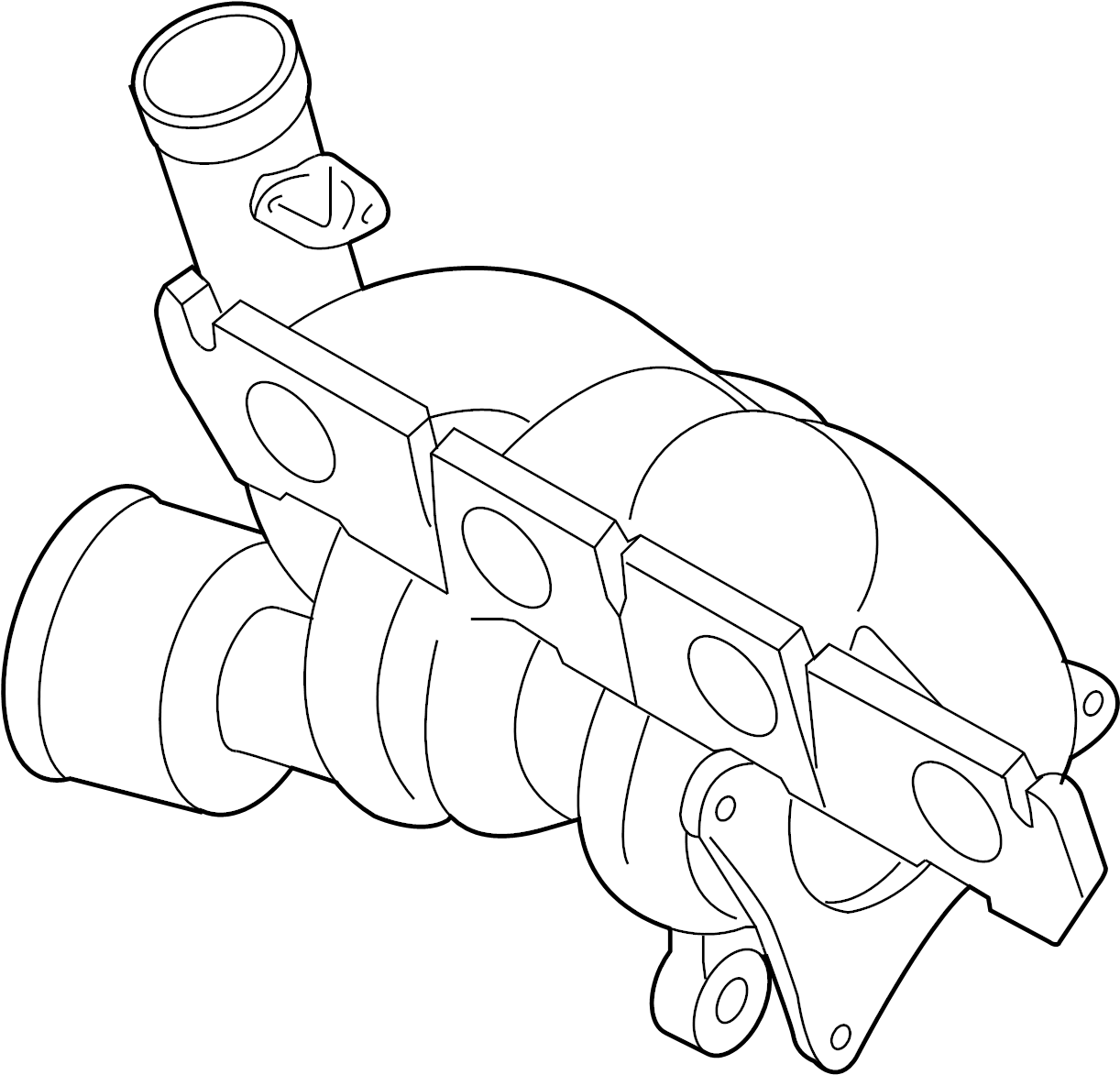 Exhaust Manifold 06F-145-701-HX - View 2