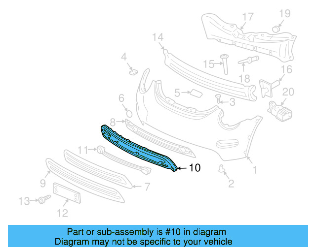 Coupling (Unpainted) 1c0807341agru - View 4