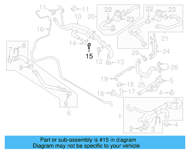 Engine Coolant Outlet Gasket 03H-121-041-B - View 7