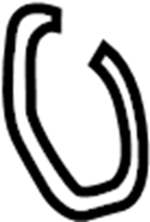 Connector Pipe Retainer Clip 1J0-145-769-B - View 13