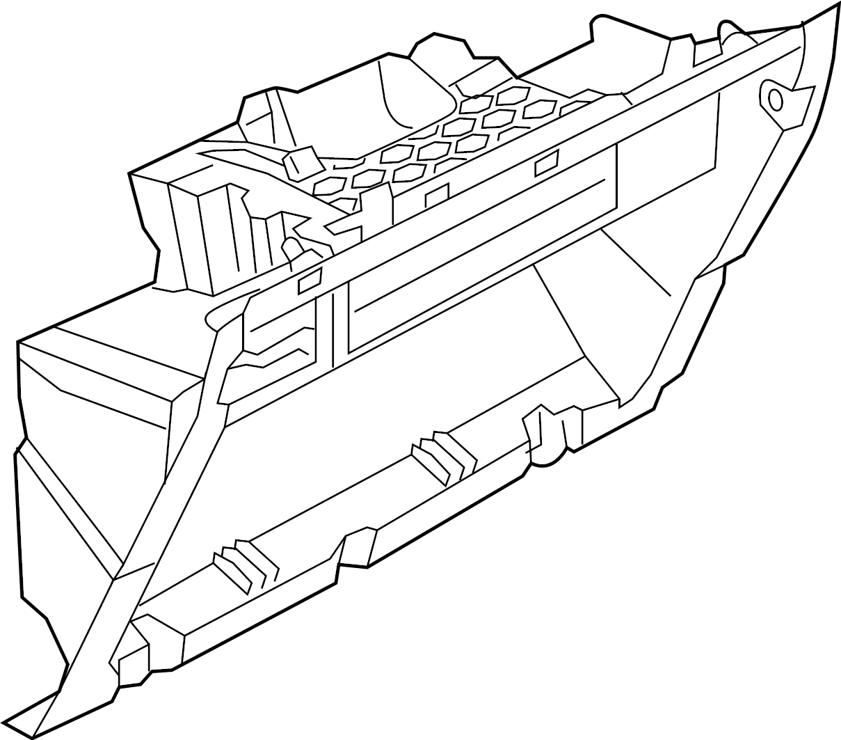 Glove Box Frame 3CN-857-114-C-82V - View 2
