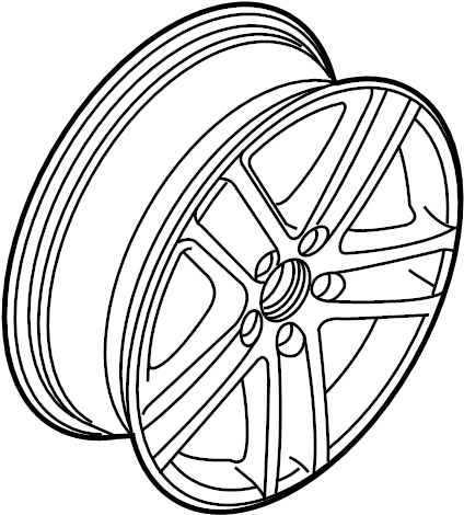 Wheel, Alloy 3C0-601-025-R-88Z - View 2