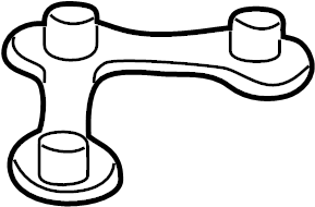 Lower Control Arm Lock Plate 1J0-407-175-B - View 3