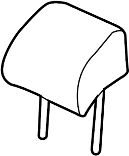 Headrest, Outer 561-885-901-E-81W