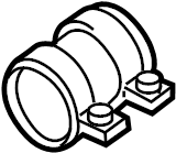 Resonator & Pipe Clamp 1K0-253-141-AF