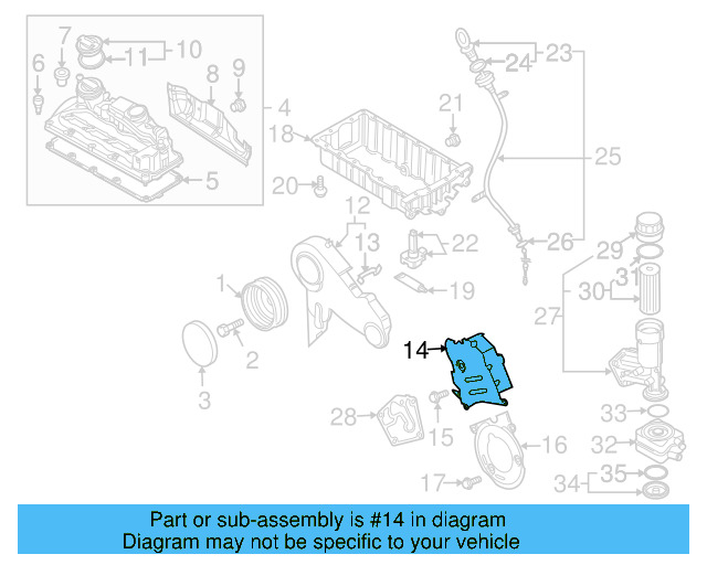 Engine Timing Cover 03P-109-107 - View 3