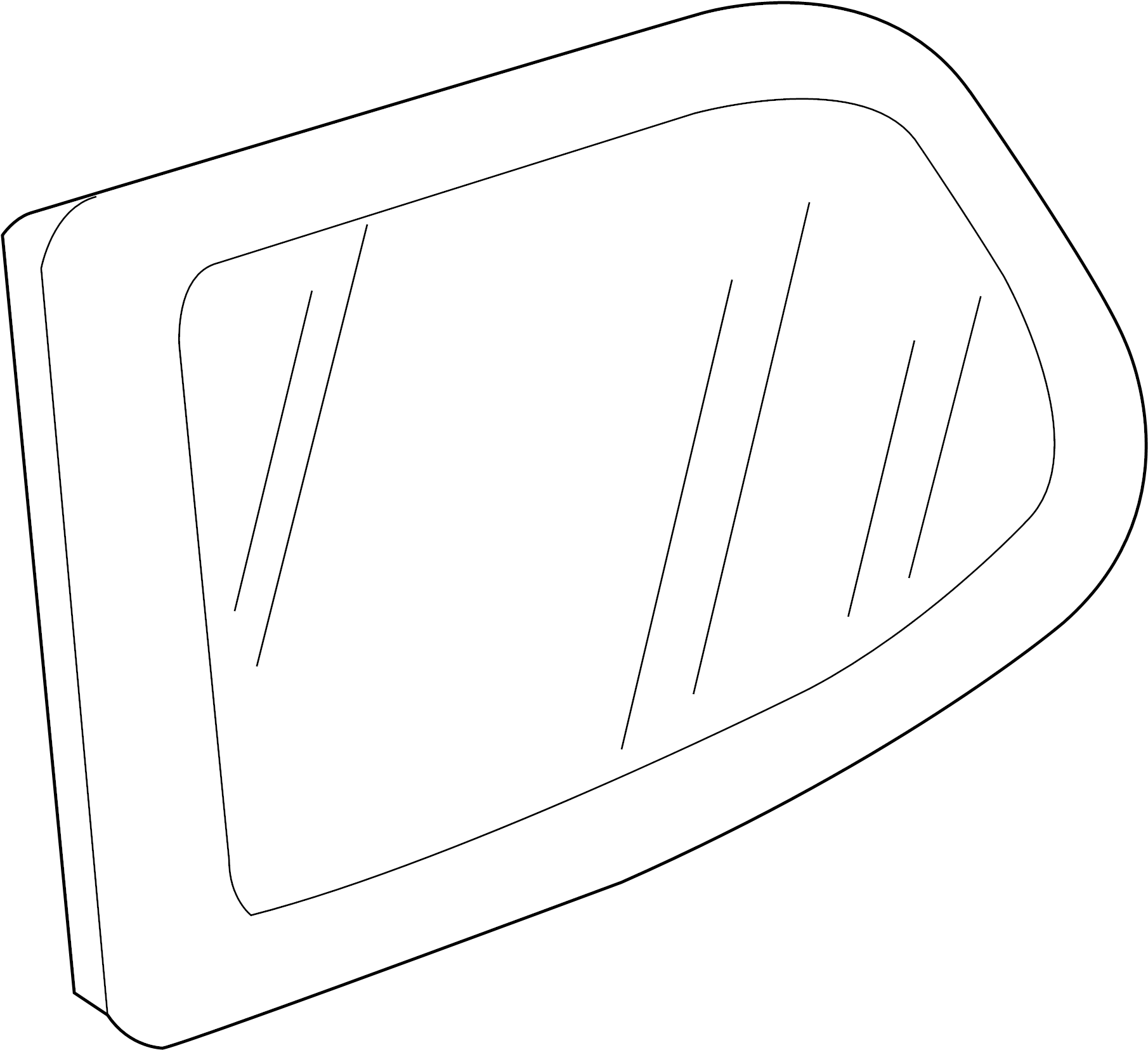 Quarter Glass 1K6-845-041-R-NVB