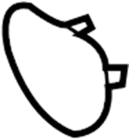 Trunk Lid Trim Cover 1K6-867-747-82V - View 2