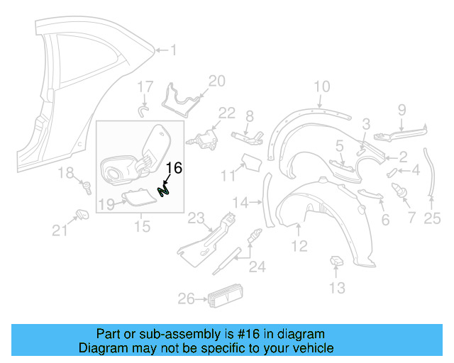 Fender Liner U N-015-439-1 - View 59