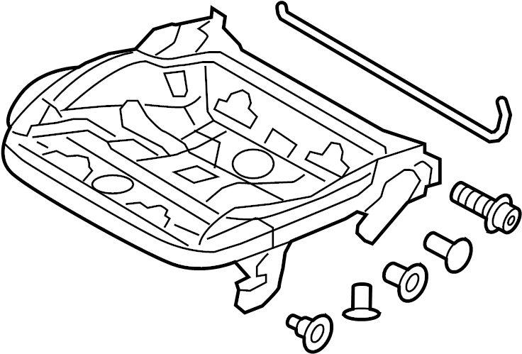 Cushion Frame 8K0-881-158 - View 9