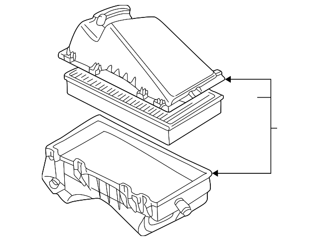 Air Cleaner Assembly 1J0-129-607-AE - View 12