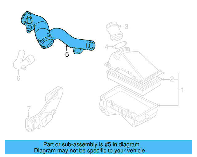Intake Pipe 1J0-129-609-B - View 26