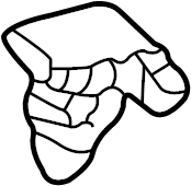 Lower Molding Clip 3B0-853-575 - View 7