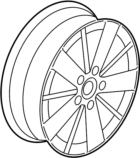 Wheel, Alloy 5C0-601-025-BM-FZZ - View 2