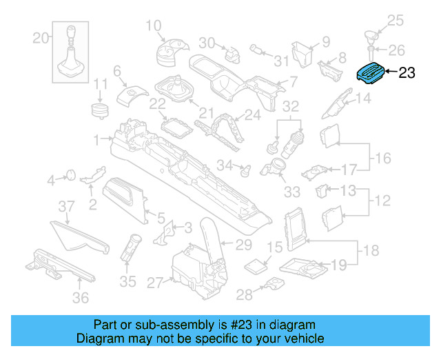Shift Indicator 1C1-713-601-F-08H - View 3