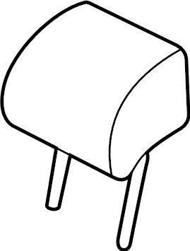 Headrest, Outer 11K-885-901-A-VIW - View 5