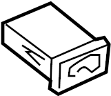 Hazard Switch 1C0-953-235-B-B41 - View 2