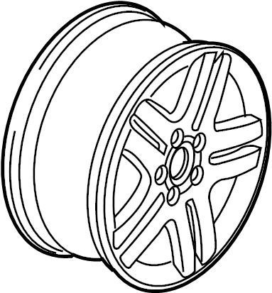 Wheel, Alloy 1J0-601-025-AB-Z31 - View 2