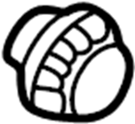 Seat Lumbar Adjustment Knob 1J0-881-671-G-3U6 - View 5