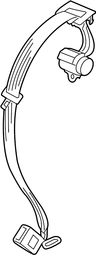 Lap & Shoulder Belt 3C0-857-807-R-RAA