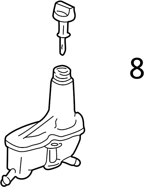 Reservoir Cap 1H0-422-376-C - View 2