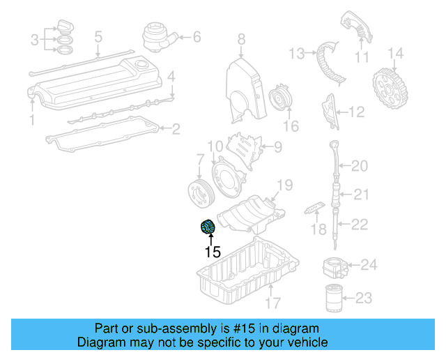 Engine Timing Crankshaft Sprocket 06A-105-263-E - View 2