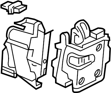 LATCH ASSY without central locking 1H1-837-015-P