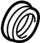 Automatic Transmission Output Shaft Seal 09S-321-243-A