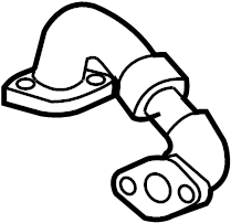 Egr Pipe 038-131-521-E - View 2