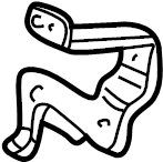 Suction Hose Bracket 1C0-422-162-B - View 2