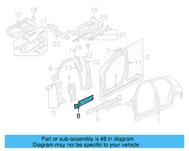 Floor Pan 1J0-803-206 - View 13