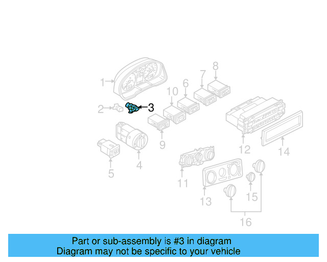 Vehicle Speed Sensor 01M-927-321-B - View 3