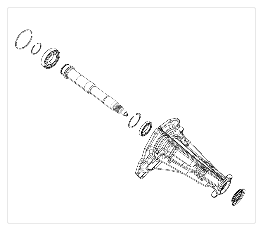 Automatic Transmission Output Shaft Bearing 01M-323-981-A