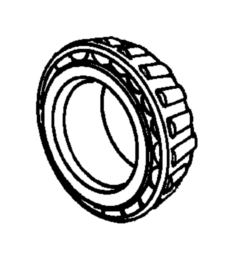 Automatic Transmission Output Shaft Bearing 01M-323-981-A - View 2
