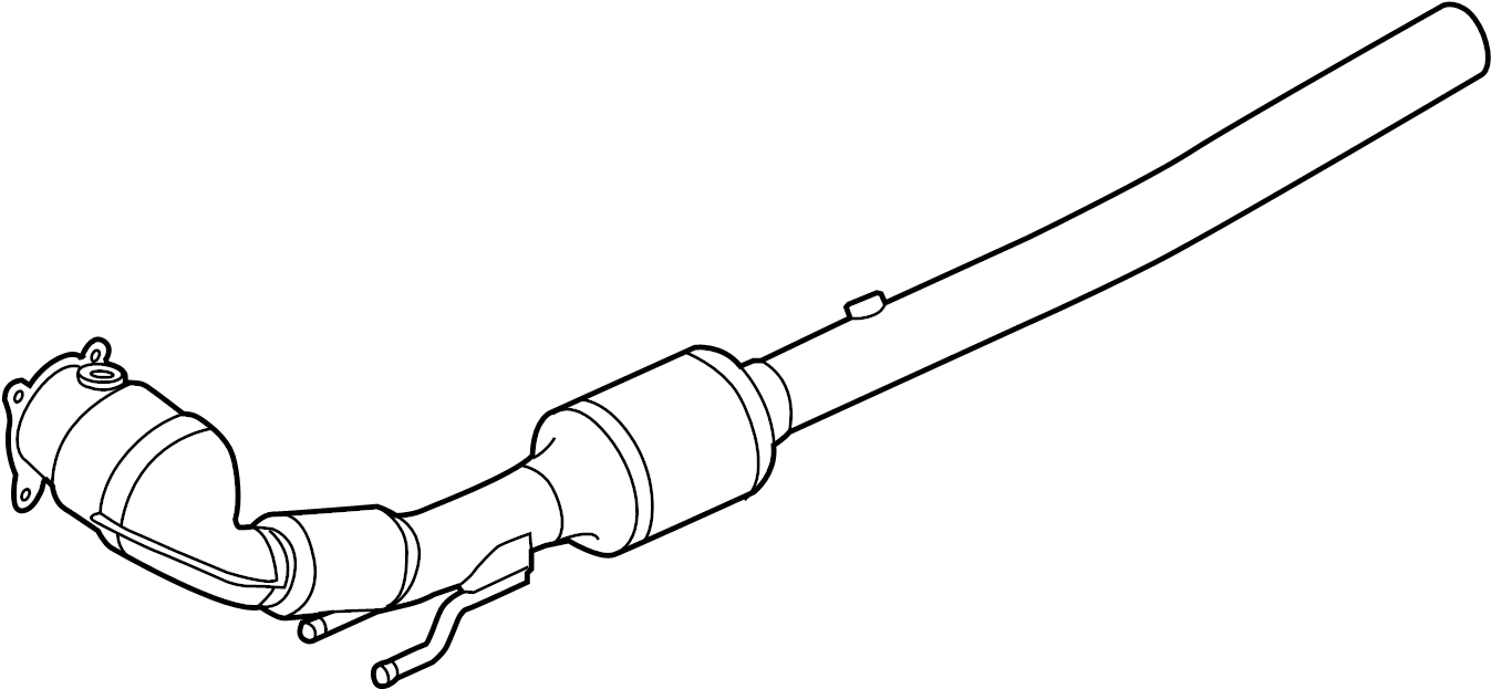 Converter & Pipe 1K0-254-513-EX - View 2