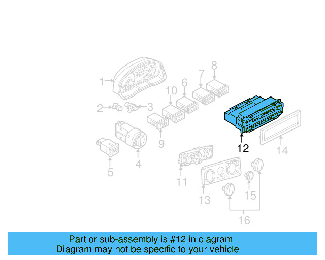 Heater Control 3B1-907-044-C - View 8