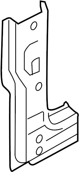 Hinge Pillar Reinforced 5G0-809-203 - View 2