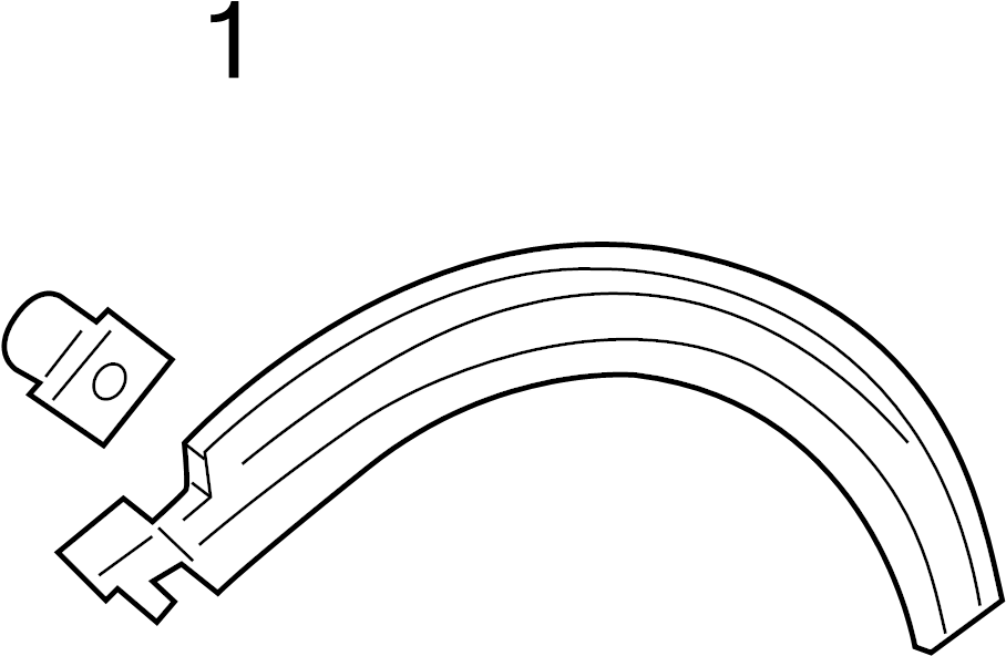 Wheel Opening Molding Clip 191-853-585-A - View 5