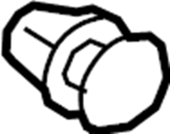 Wheel Opening Molding Clip 191-853-585-A - View 2