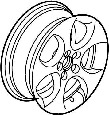 Wheel, Alloy 1K0-601-025-BB-8Z8 - View 2