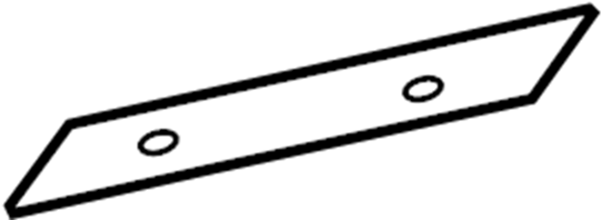 License Plate Bracket Insulator 8H0853419A - View 10