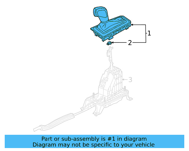 Shift Knob 3G1-713-203-S-XQA - View 2