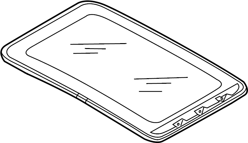 Sunroof Glass 7L6-877-055 - View 3