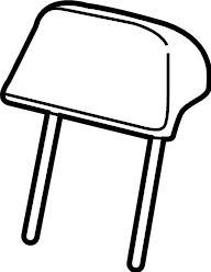 Headrest, Outer 3CN-885-901-D-LI8 - View 2